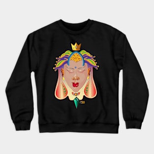 Persius Vagg - the mutants of - Black Queen Crewneck Sweatshirt